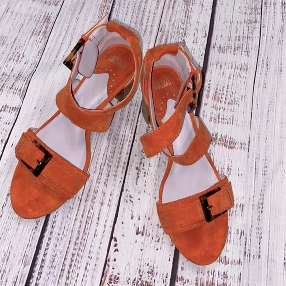 Johnston & Murphy leather block heels size 6 1/2 - Picture 4 of 10